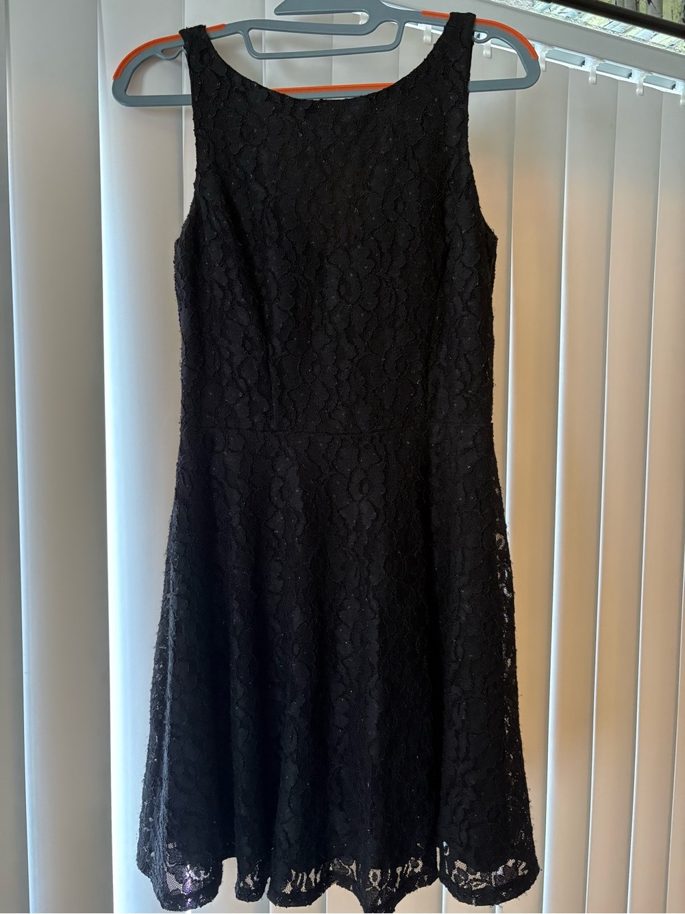 Speechless Black Lace Fit-and-Flare Dress